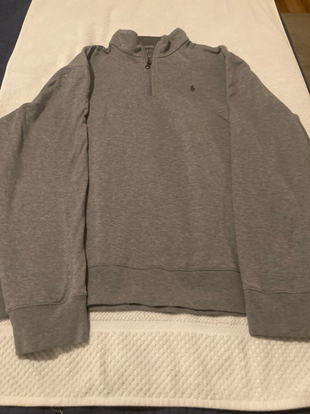 Polo Ralph Lauren Men's Gray Quarter-Zip Sweater XL